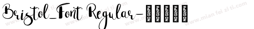 Bristol_Font Regular字体转换